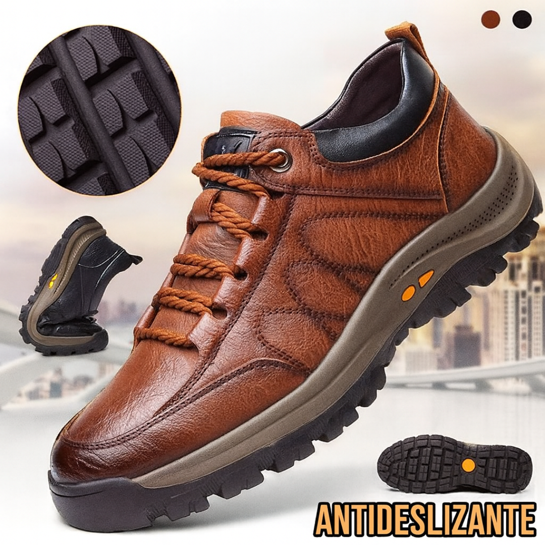 Zapatilla Ortopédica de Cuero – Comodidad y Elegancia