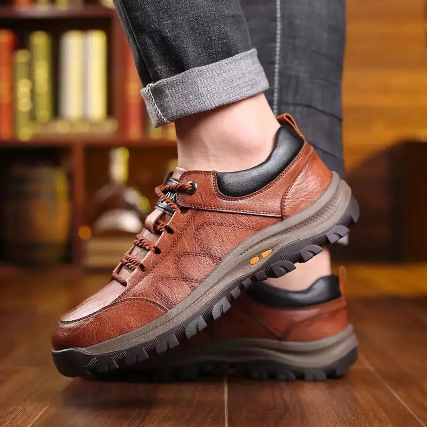 Zapatilla Ortopédica de Cuero – Comodidad y Elegancia