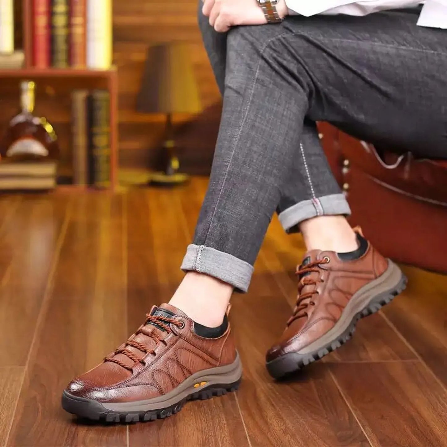 Zapatilla Ortopédica de Cuero – Comodidad y Elegancia