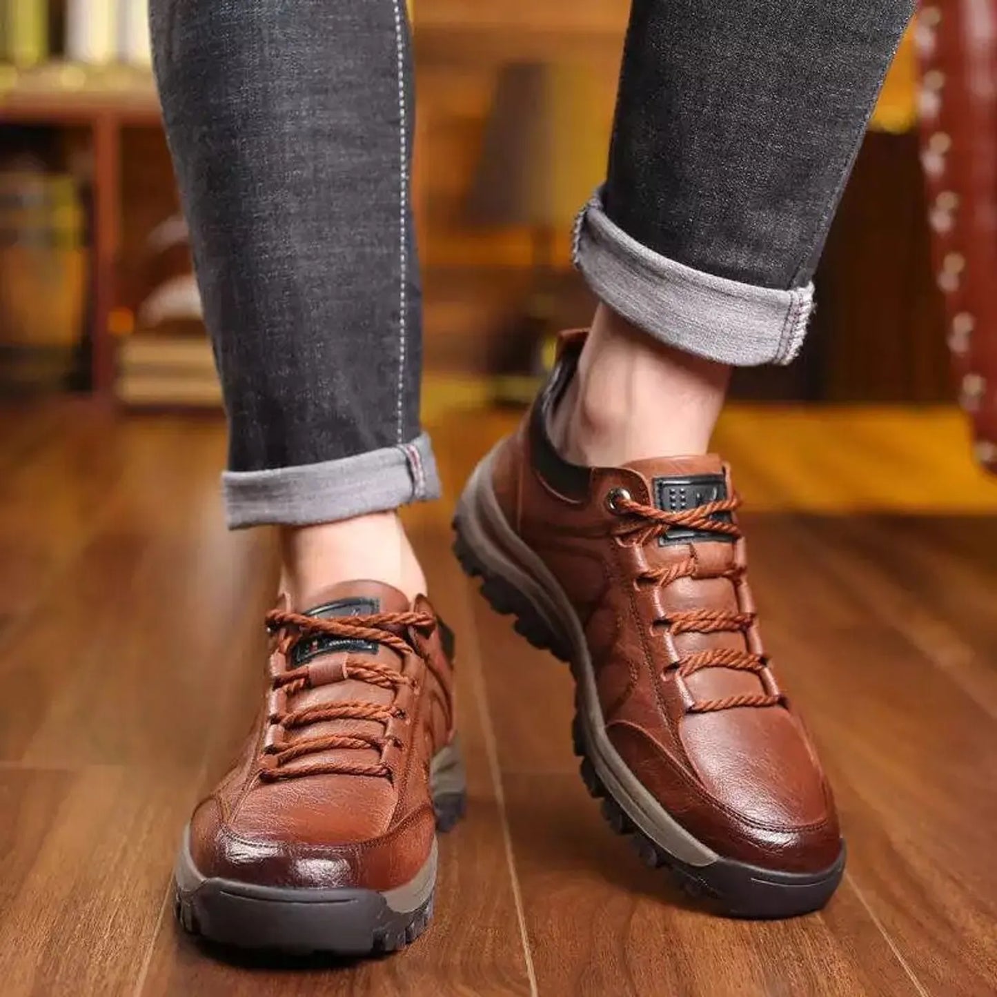 Zapatilla Ortopédica de Cuero – Comodidad y Elegancia