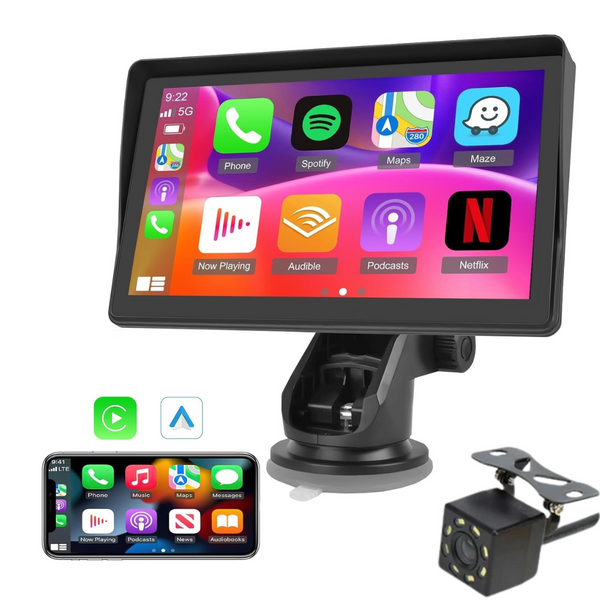 Pantalla 10" Smart CarPro™ - Incluye Android Auto y CarPlay + Cámara de Reversa de Regalo
