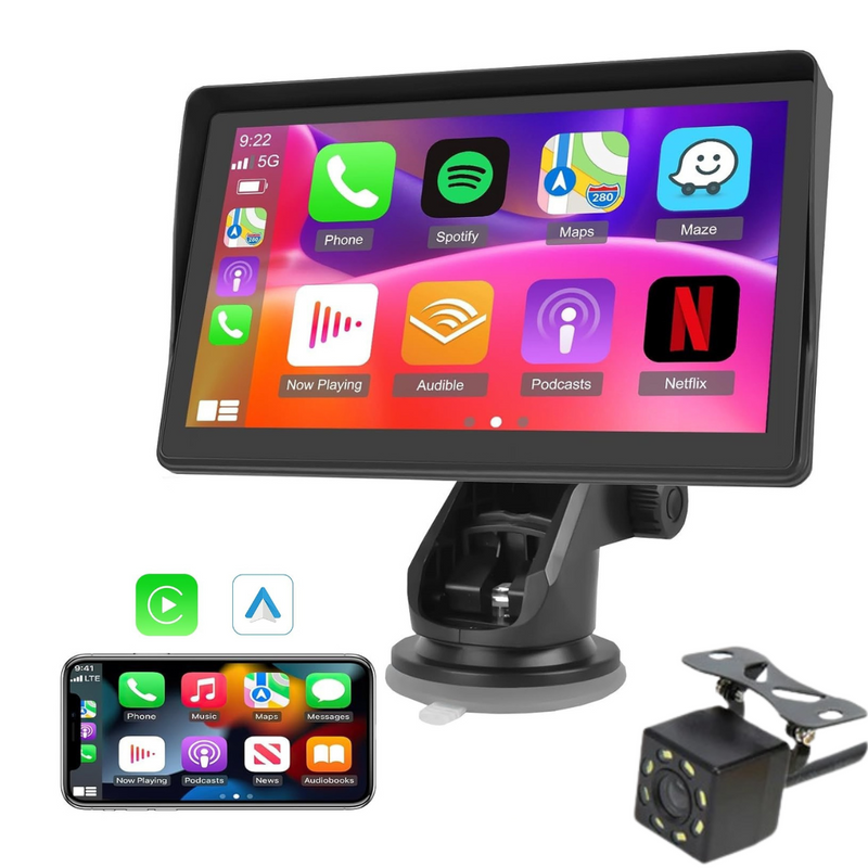 Pantalla 10" Smart CarPro™ - Incluye Android Auto y CarPlay + Cámara de Reversa de Regalo