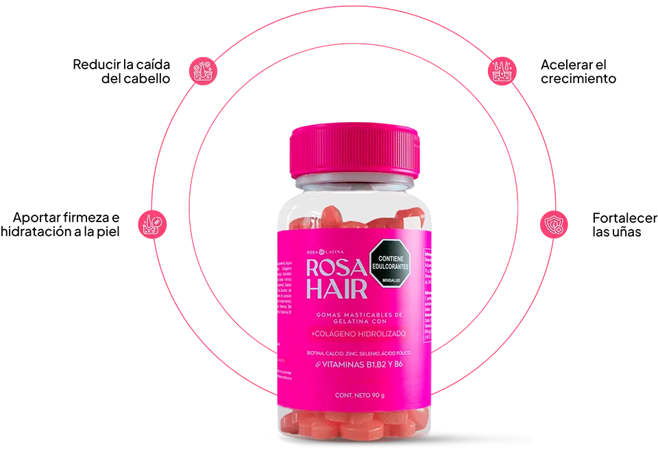 [Pack 3 Unidades] - Rosa Hair
